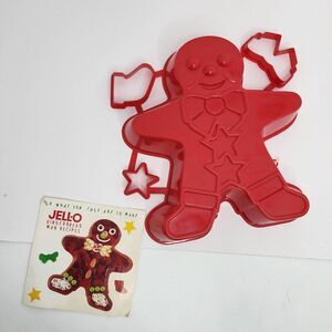 Jello Christmas Mold Gingerbread Large Holiday Vintage - Lot of‎ 1